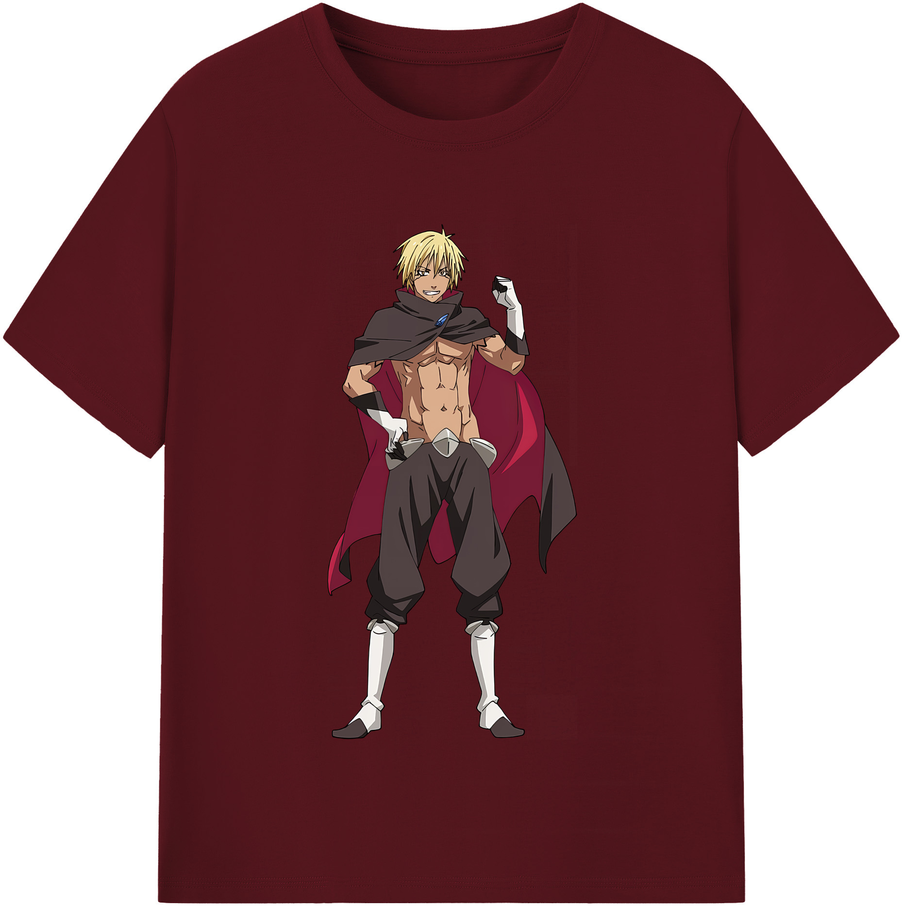 （画像用） 転スラ Regarding Reincarnated to Slime 綿100％半袖Tシャツ（フロントプリント）